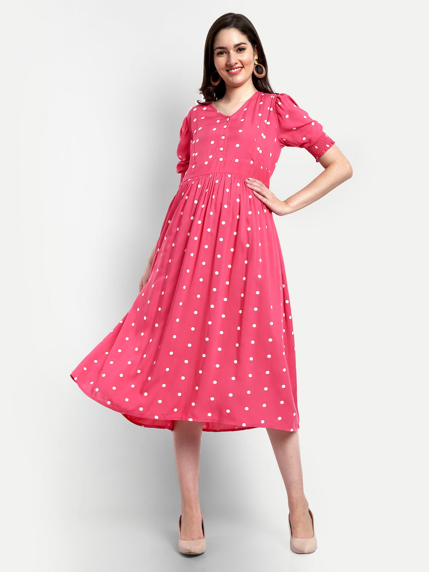 Polka Dots Maternity Dresses