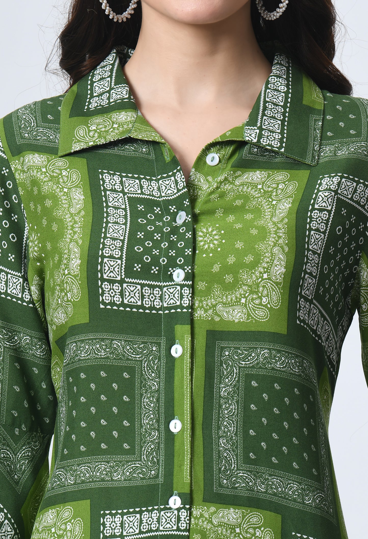 Ethnic Motifs Printed Bell Sleeve Maternity A-Line Midi Dress