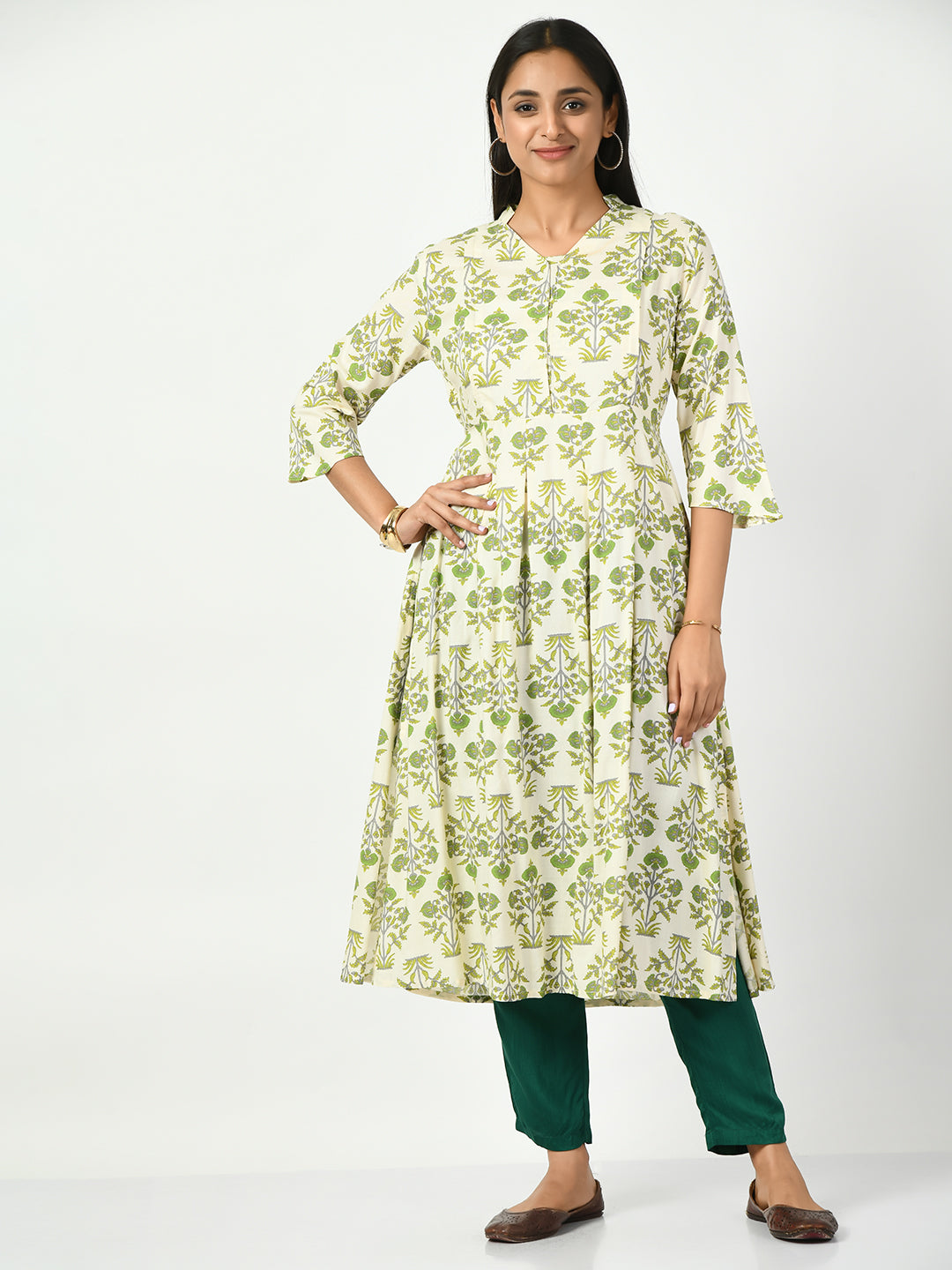 Floral Printed Cotton Maternity Kurta