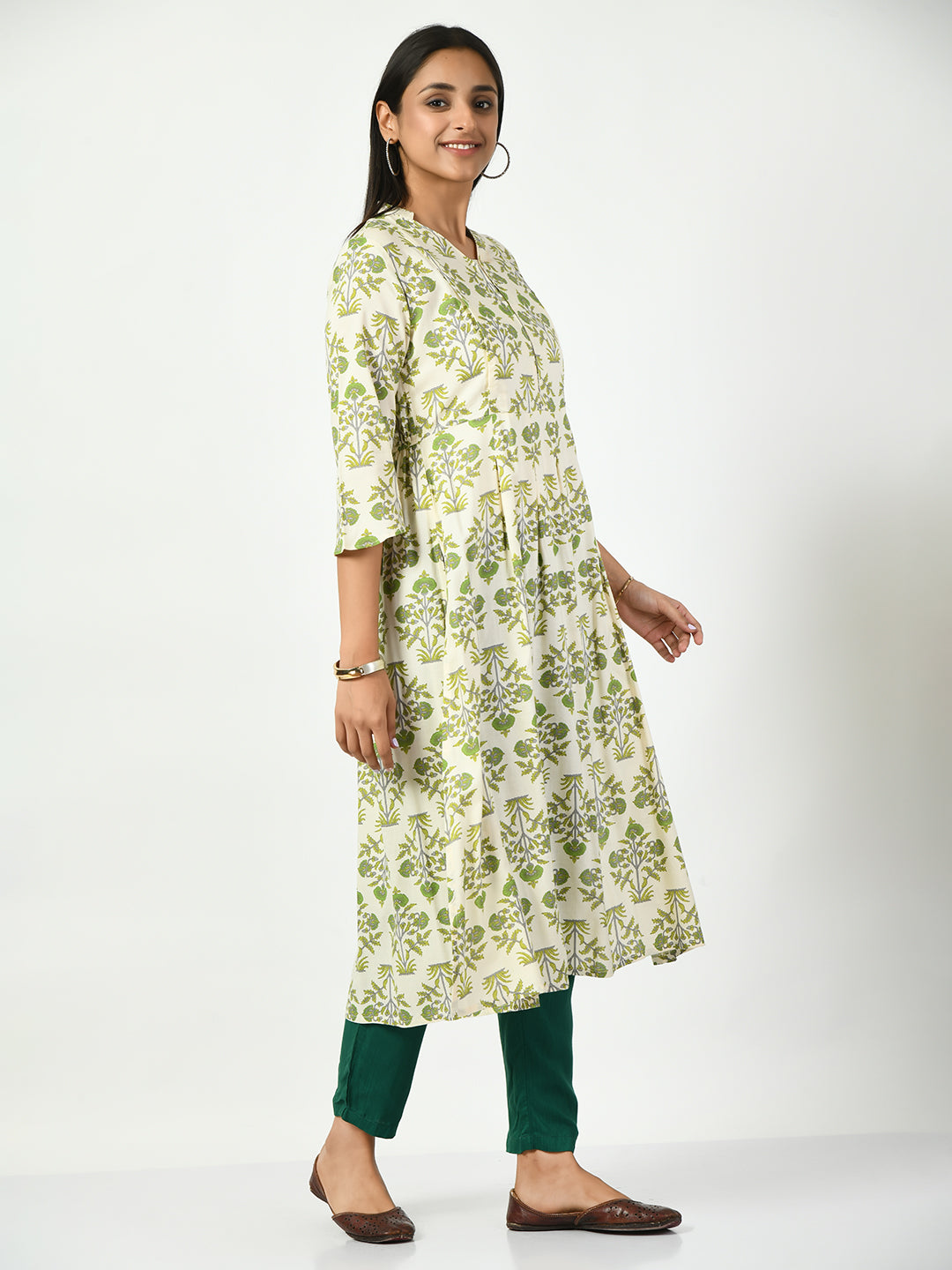 Floral Printed Cotton Maternity Kurta