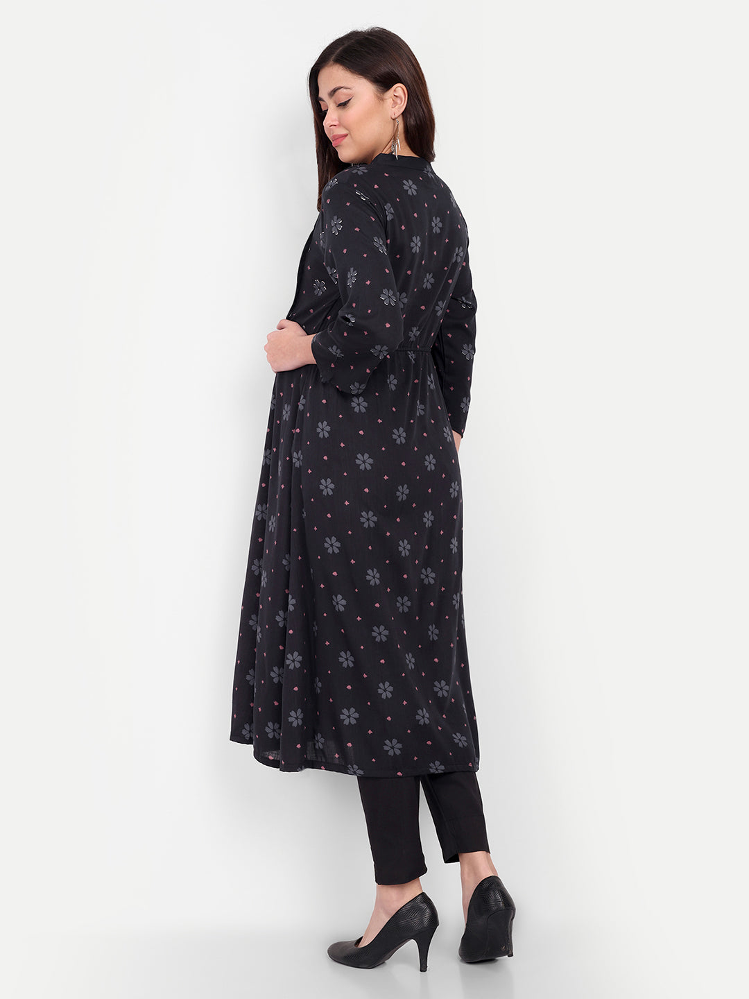 Floral Printed Pure Cotton Maternity Kurta