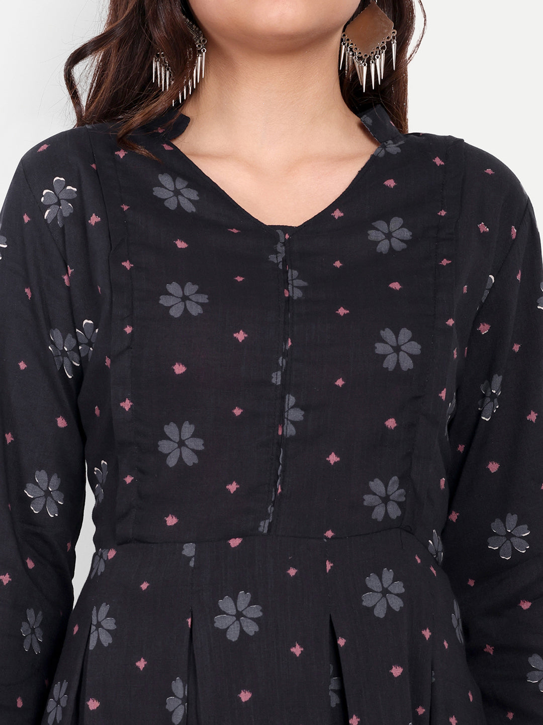 Floral Printed Pure Cotton Maternity Kurta