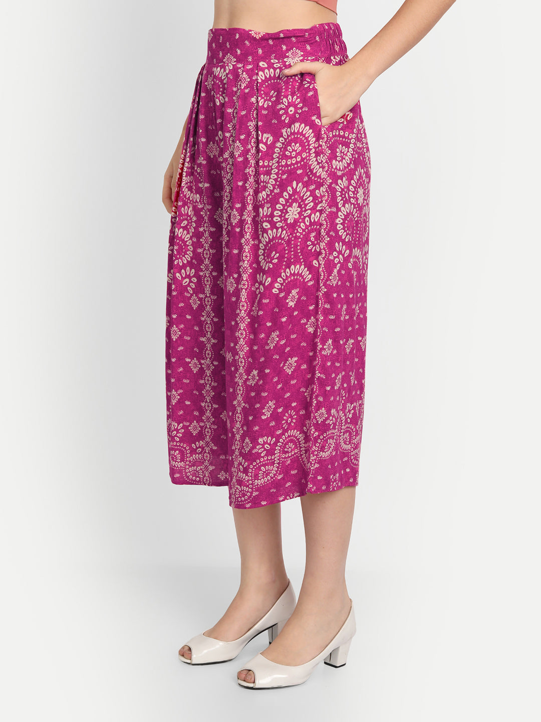 Women Pink & Beige Printed Co-Ord set