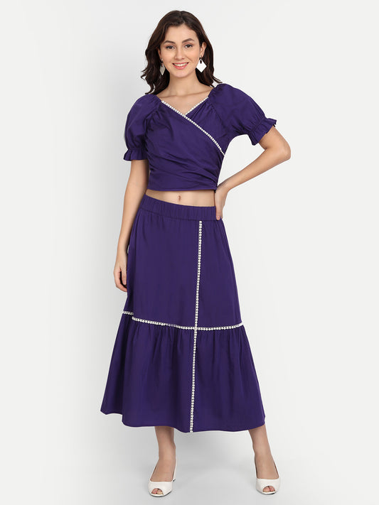 Women Top & Skirt Co-Ord Set