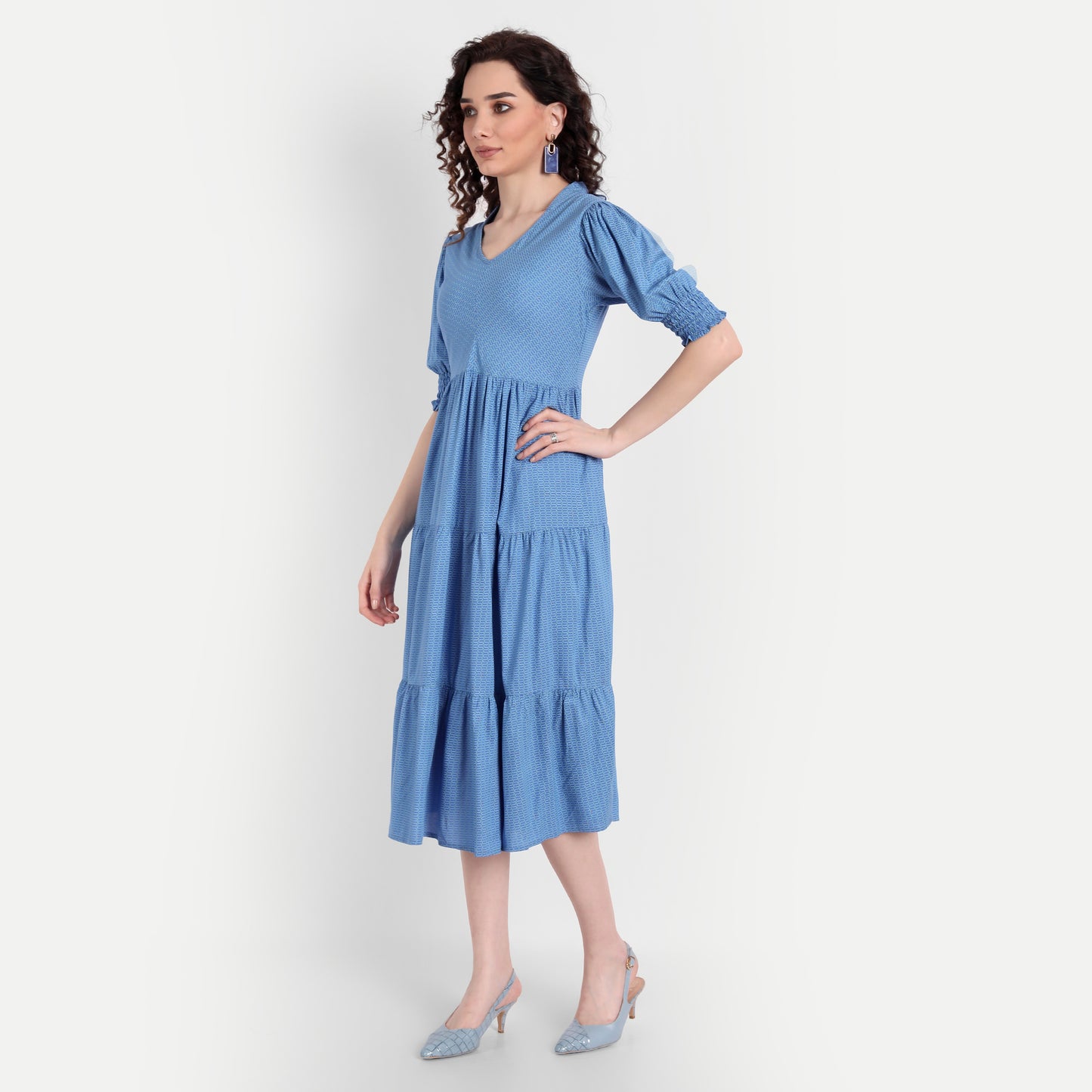 Blue Midi Dress