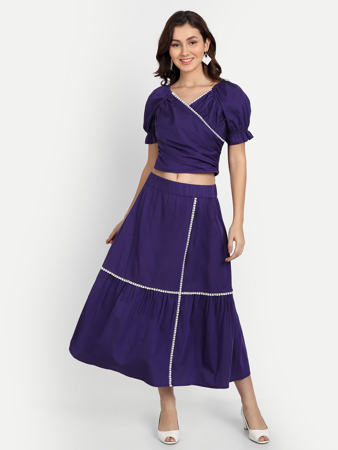 Women Top & Skirt Co-Ord Set