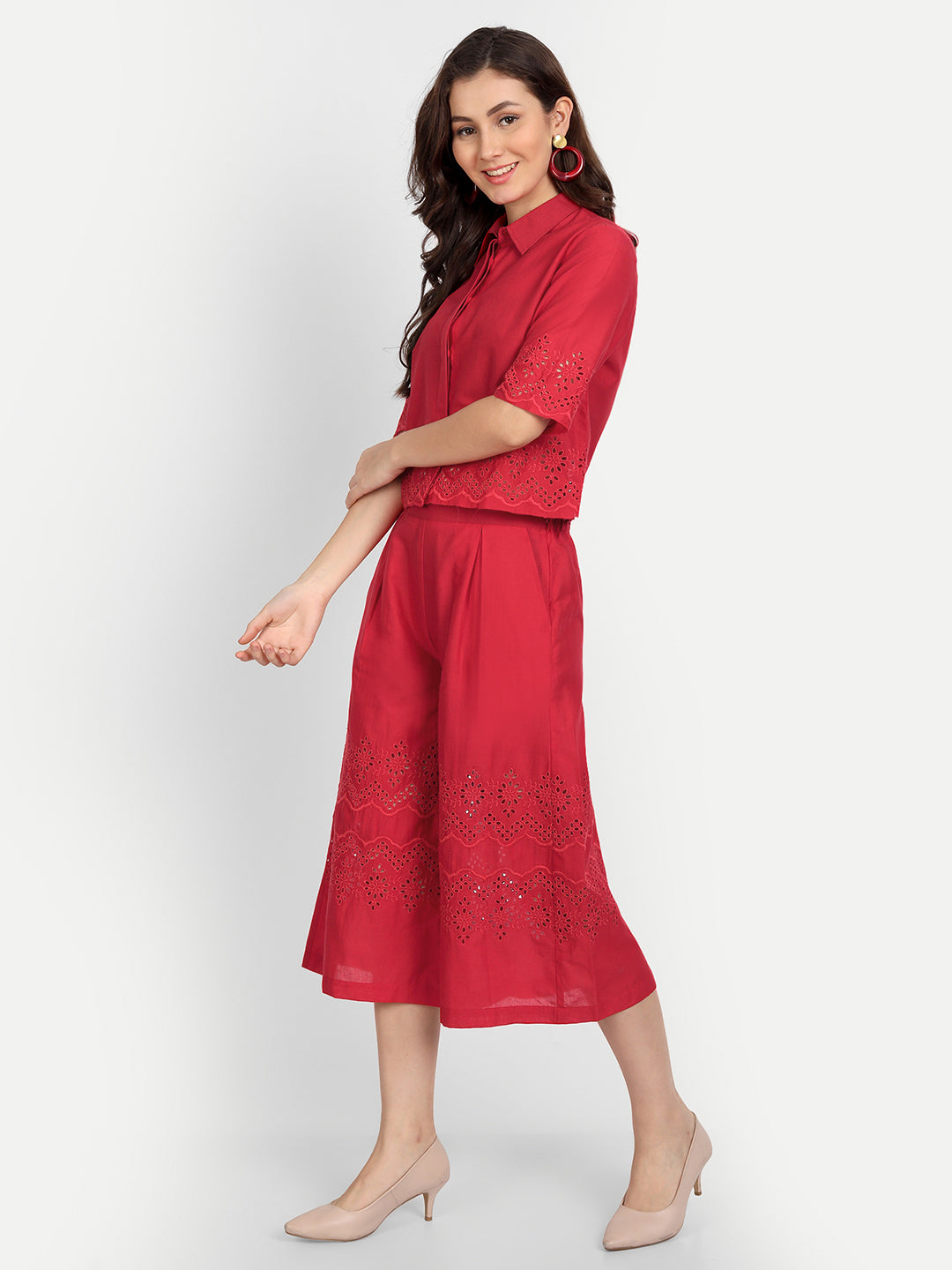 Women Cutwork Co-Ords