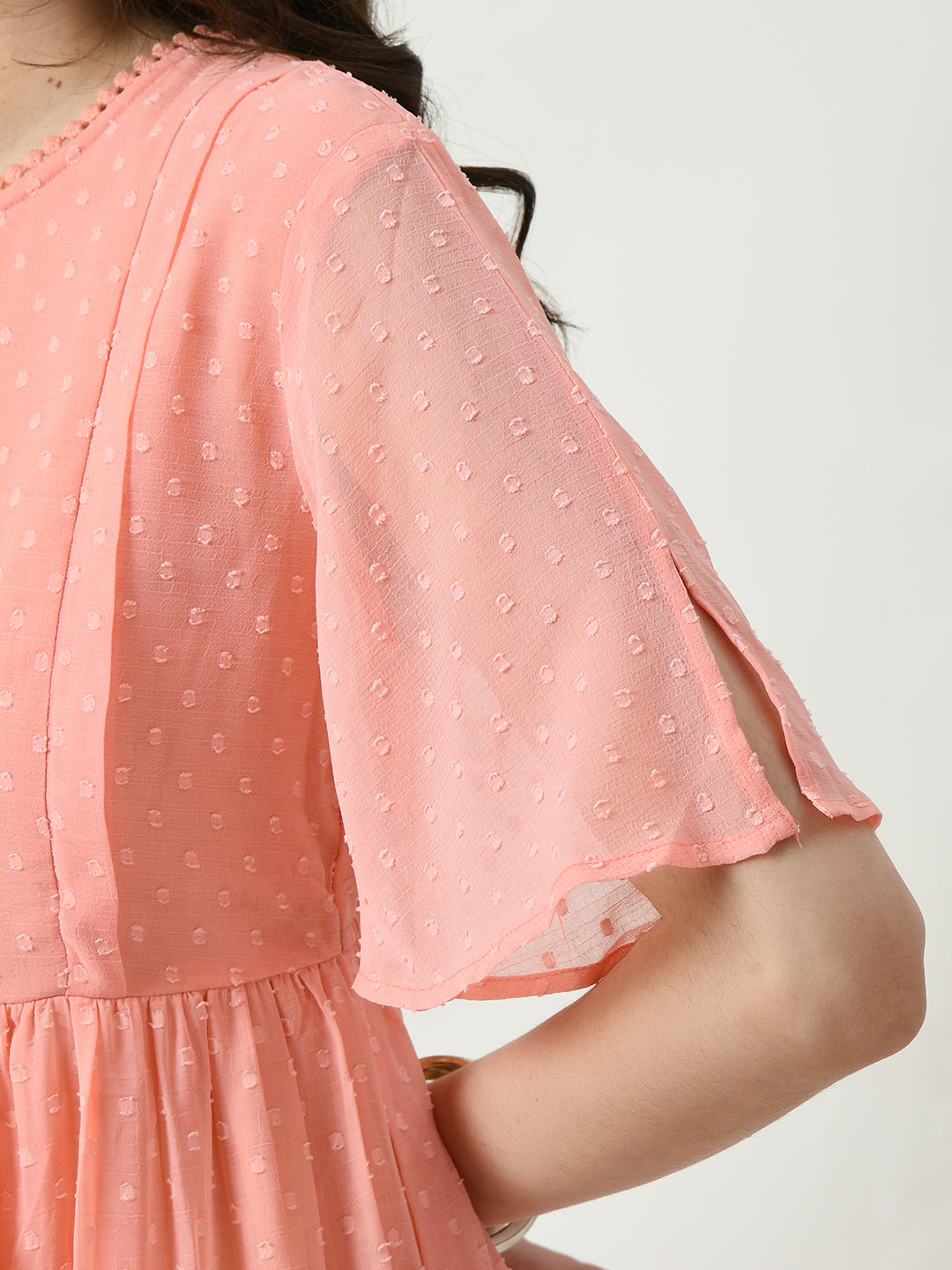 Self Design Fit & Flare Maternity Midi Dress