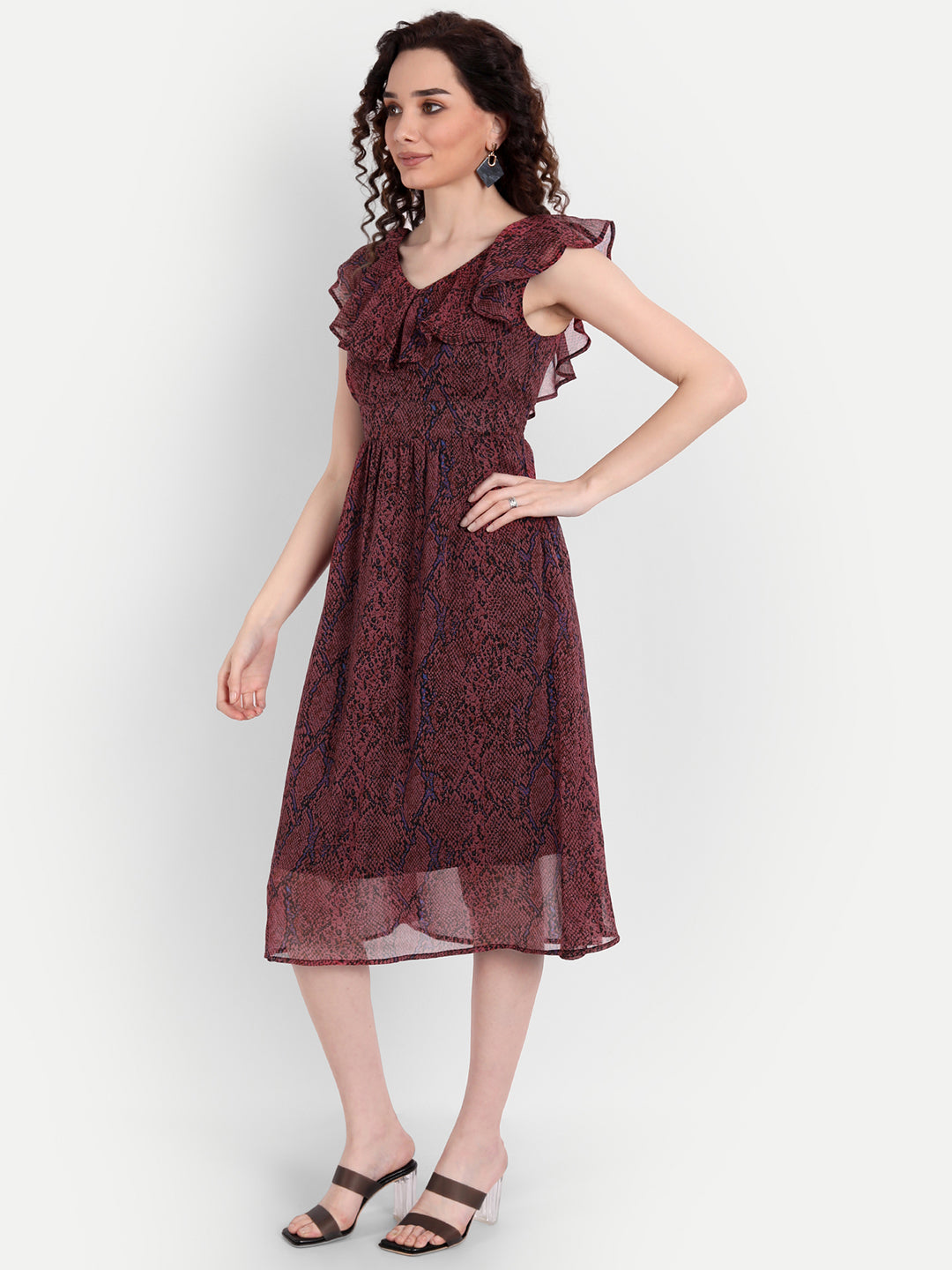 Buy online Women's Midi Dress from western wear for Women by Sheetal  Associates for ₹429 at 79% off | 2024 Limeroad.com
