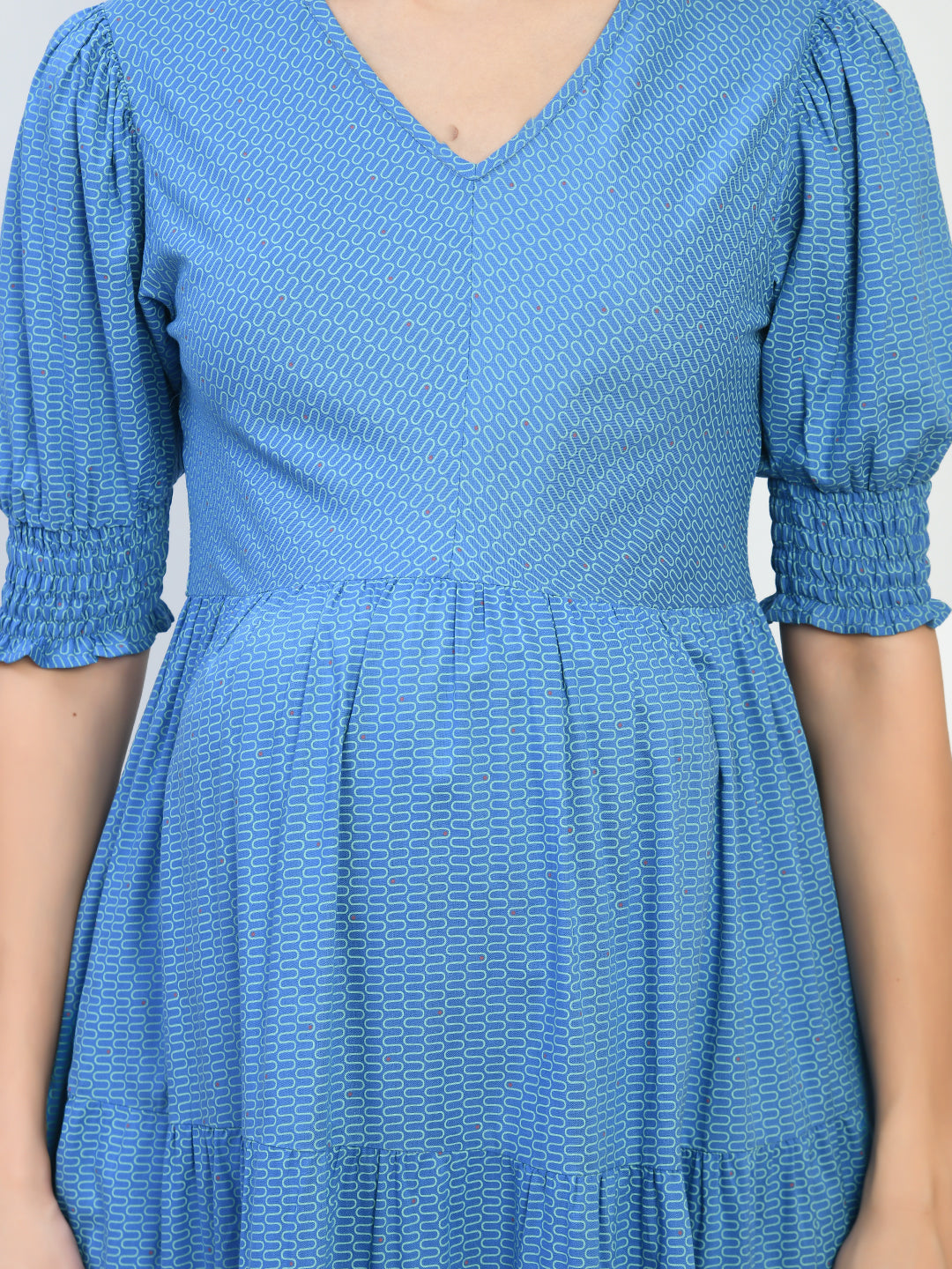 Maternity Women Blue Midi Dress